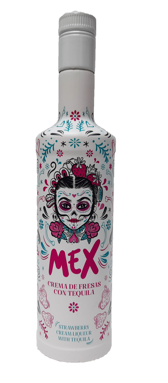 MEX Crema DE Fresas   Con Tequila Strawberry