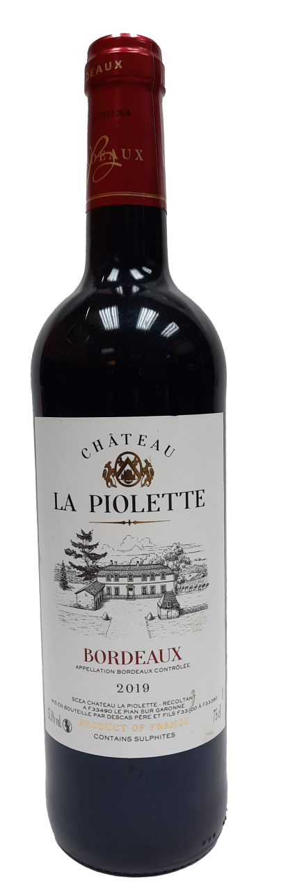 Château La Piolette  AOC Bordeaux 2019