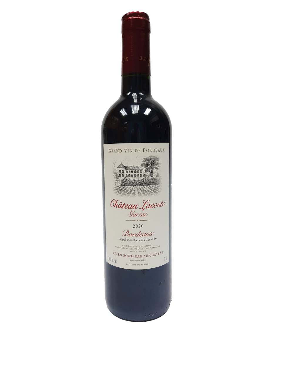 Chateau Lacoste Garzac AOC Bordeaux 2020