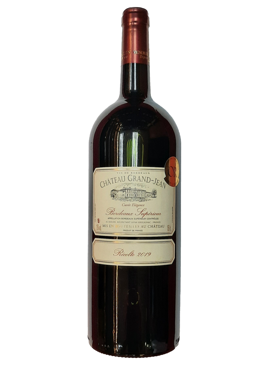 CHATEAU GRAND JEAN-Cuvée Elégance-Médaille d'Or-MDC 2019